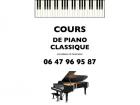 Cours de PIANO CLASSIQUE